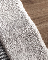 Gray Polyester and Polypropylene Runner Rug - 80x300 cm