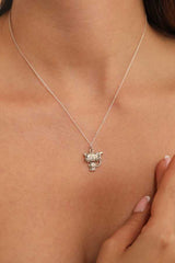 925 Sterling Silver Cute Cat Pendant Necklace - Minimalist Charm