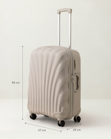 Medium Beige Hardside Suitcase - Durable Travel Luggage