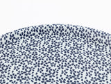 Leatherette Round Serving Tray - Wild Flower Motif