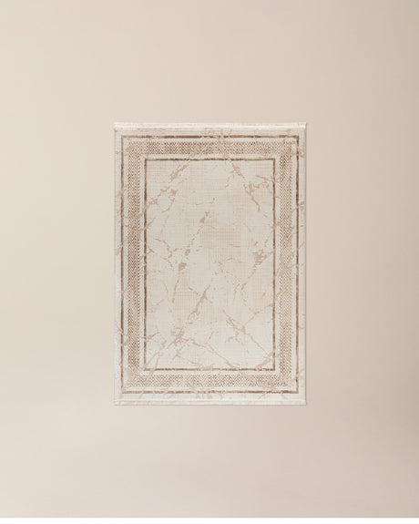 Phaeton Cream Area Rug - Modern Accent Carpet for Living Room & Bedroom