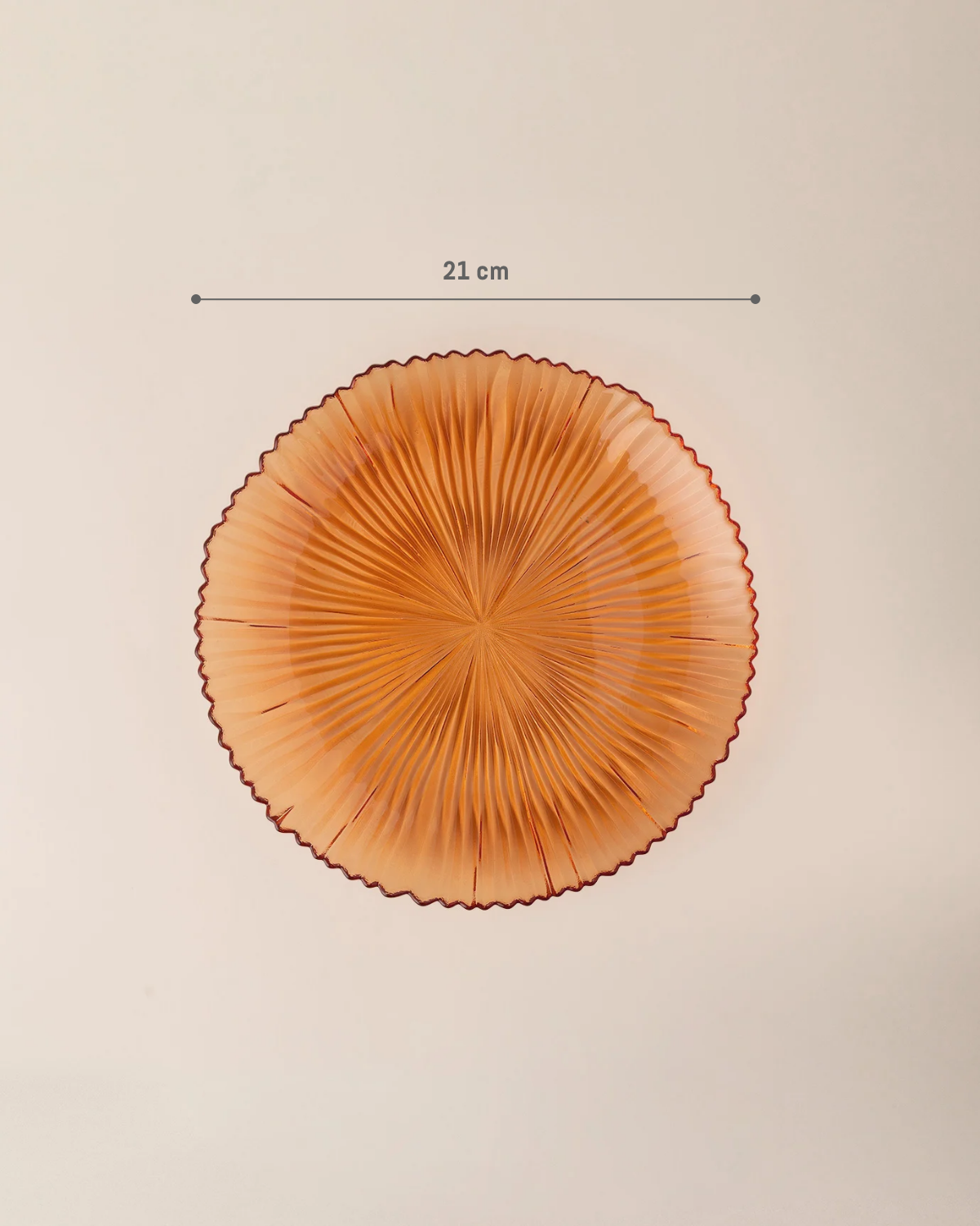 Glass Pasta Plate - Contemporary Soleil Inspired Design