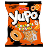 Soft Chewy Orange Jelly Candy Rings - 1 Case - 24 Packs x 70g Each