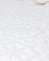 Durable Polyester Tablecloth - Elegant White Finish
