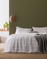 100% Cotton Double Duvet Cover Set - Soft & Breathable Weave