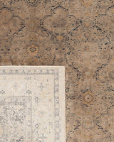 Tapis d'aire en mélange de viscose douce - Élégant motif Calantha à franges