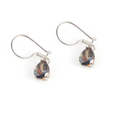 Sterling Silver Large Mystic Topaz Teardrop Dangle Earrings