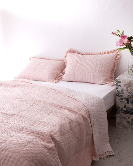 Medus Double Bedspread Quilt - Powder Pink