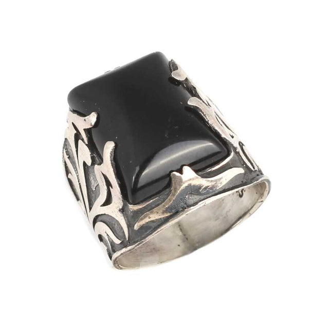 Premium 925 Sterling Silver Black Onyx Men's Ring