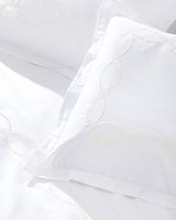 100% Cotton Sateen Double Duvet Set - Marguerite Embroidery