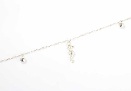 Premium 925 Sterling Silver Seahorse Ankle Bracelet