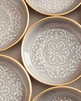 Sleek Metal 6-Piece Plate Set - Rosalie Grey Aesthetic