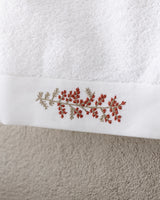 Sylvia Embroidered 100% Cotton Face Towel