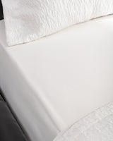 Cotton Blend 7-Piece Bridal Bedding Set - Pristine White Comfort