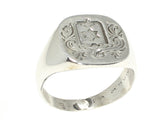 925 Sterling Silver Knight Ring - Bold Medieval Inspired Statement