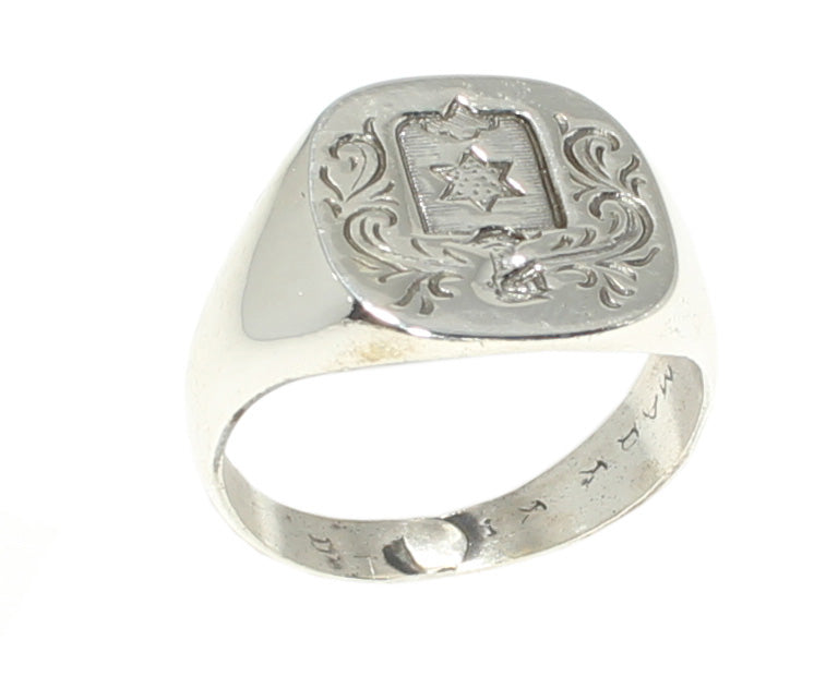 925 Sterling Silver Knight Ring - Bold Medieval Inspired Statement