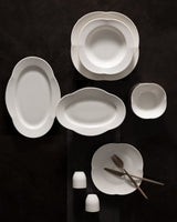 New Bone Porcelain 6-Person Dinner Set - Elegant Perle Design