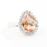 925 Sterling Silver Zultanite Ring - Teardrop Entourage