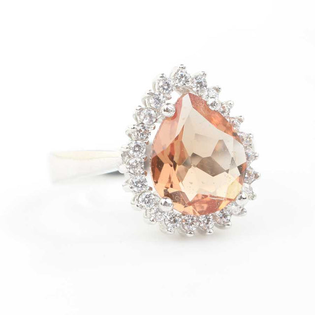 925 Sterling Silver Zultanite Ring - Teardrop Entourage