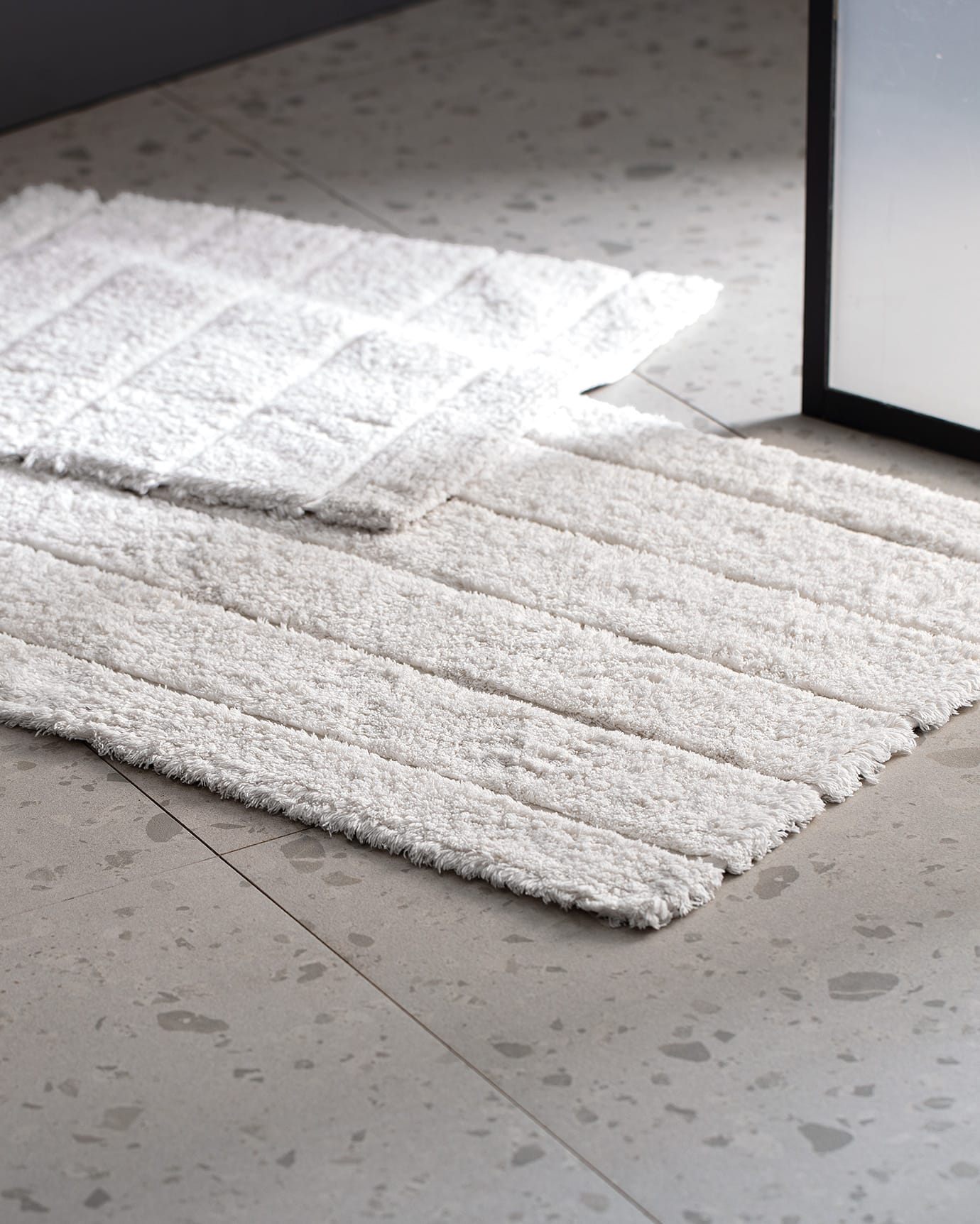 Cotton Blend 2-Piece Bath Mat Set - Soft & Absorbent Design