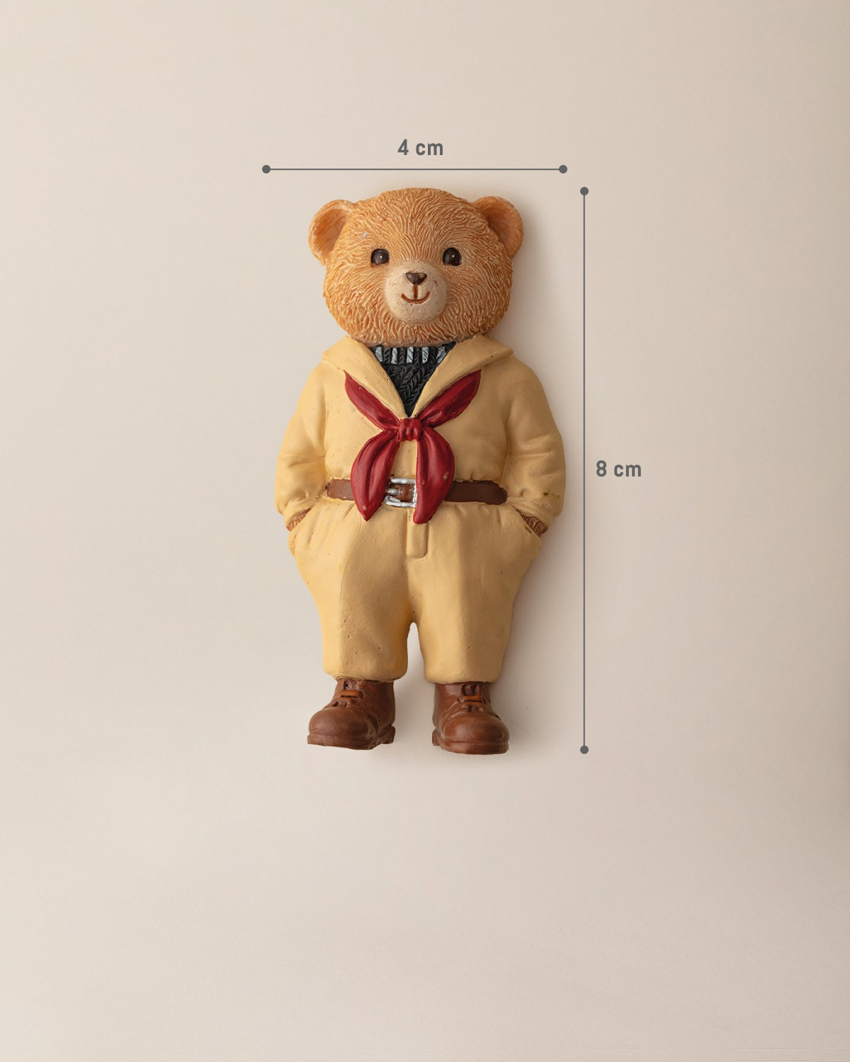 Cute Cream Cookie Bear Refrigerator Magnet