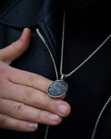 Collier Médaillon Dragon en Argent Sterling - Symbole de Pouvoir Mythique