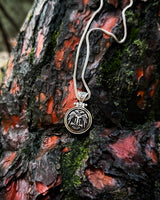 Sterling Silver Seljuk Eagle Necklace - Rotating Pendant Design