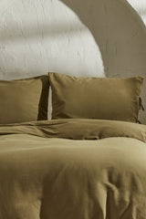 4 Element Double Duvet Cover Set - 100% Cotton Khaki