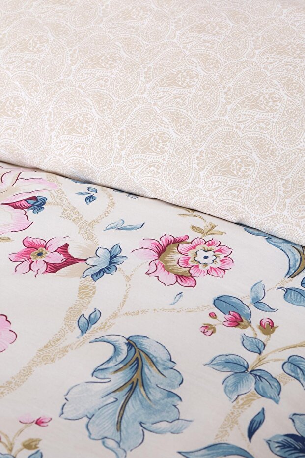 Ilena Fuchsia 100% Cotton Single Duvet Cover Set