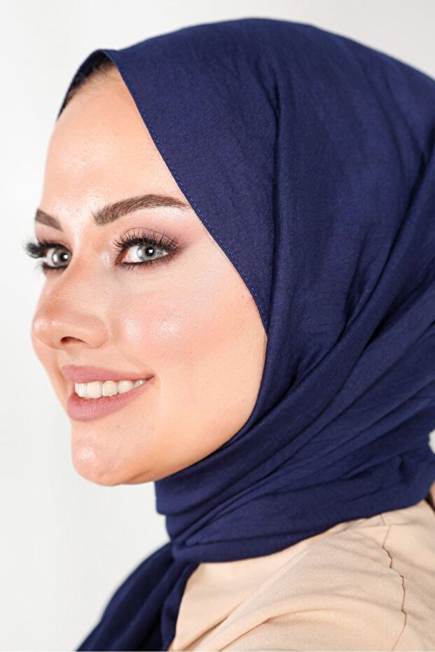 Navy Blue Viscose Soft & Comfortable Shawl