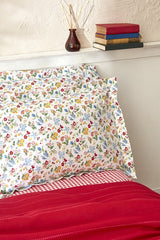 Noya 100% Cotton Single Pike Bedding Set - Red