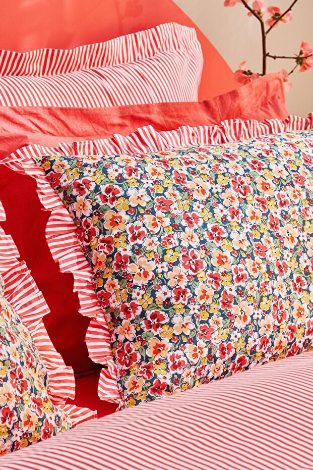 Punava 100% Cotton Double Duvet Cover Set - 4 Pieces