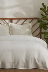 Eco-Friendly Bamboo Jacquard Double Quilt - 200x230 cm White