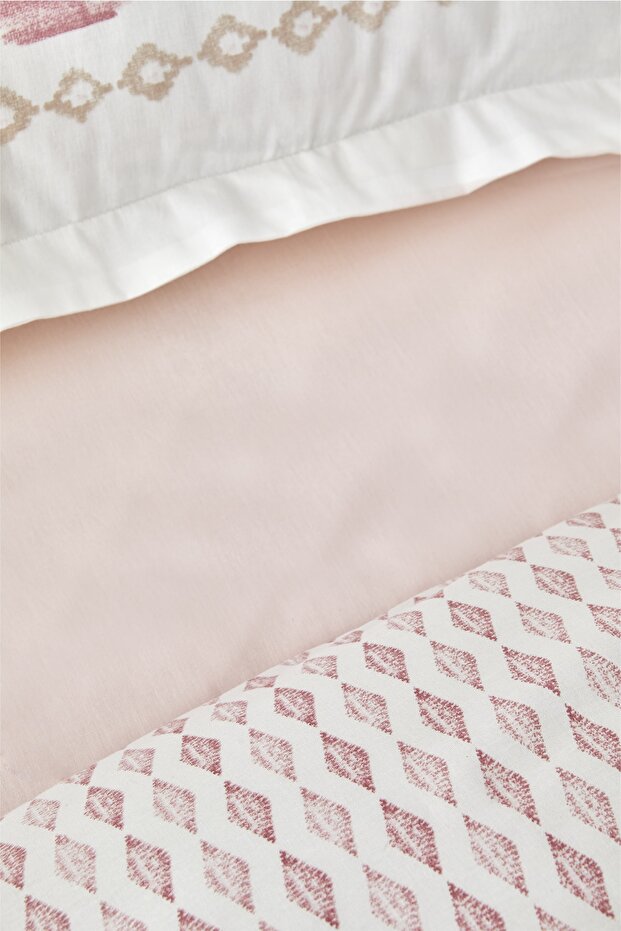 Neos Powder 100% Cotton Double Duvet Cover Set