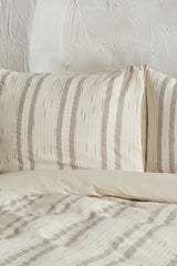100% Cotton Double Duvet Cover Set - Beige 200x220cm