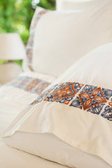Fleur Multi Embroidered Double Duvet Cover Set - 4 Piece
