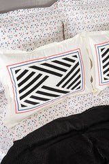 Dennis Pomegranate Double Bed Set - 100% Cotton