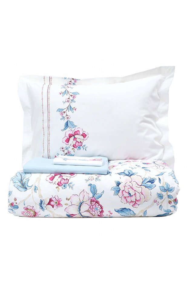 Ilena Fuchsia 100% Cotton Double Duvet Cover Set