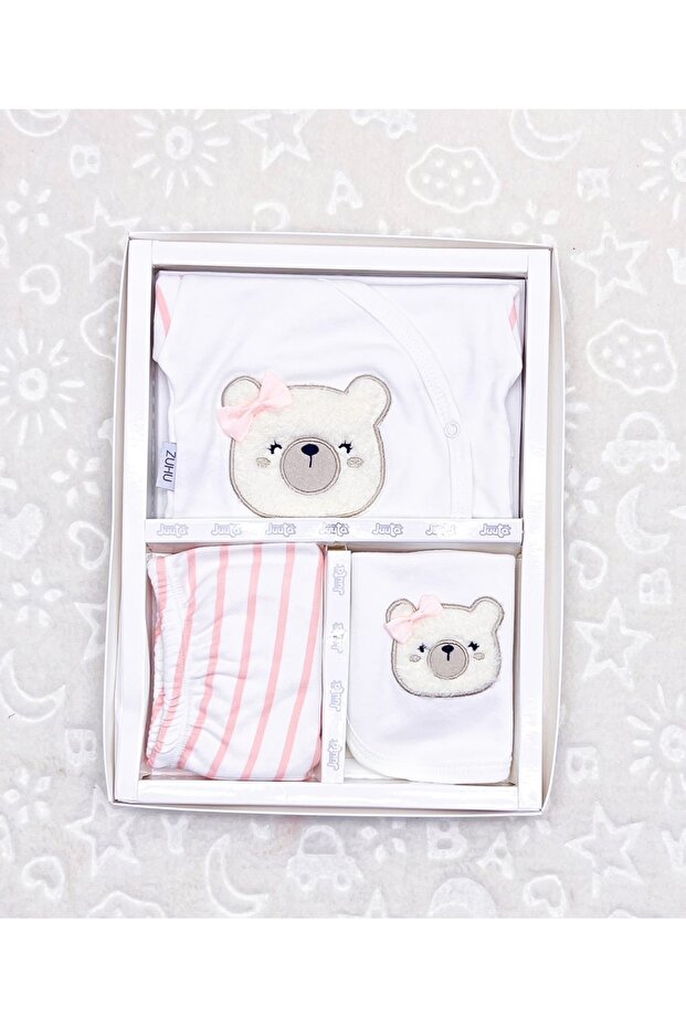 Girl Newborn Bear-Themed 5-Piece Hospital Exit Set