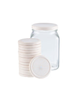 Square Glass Food Storage Jar with Lid - 1600 ml