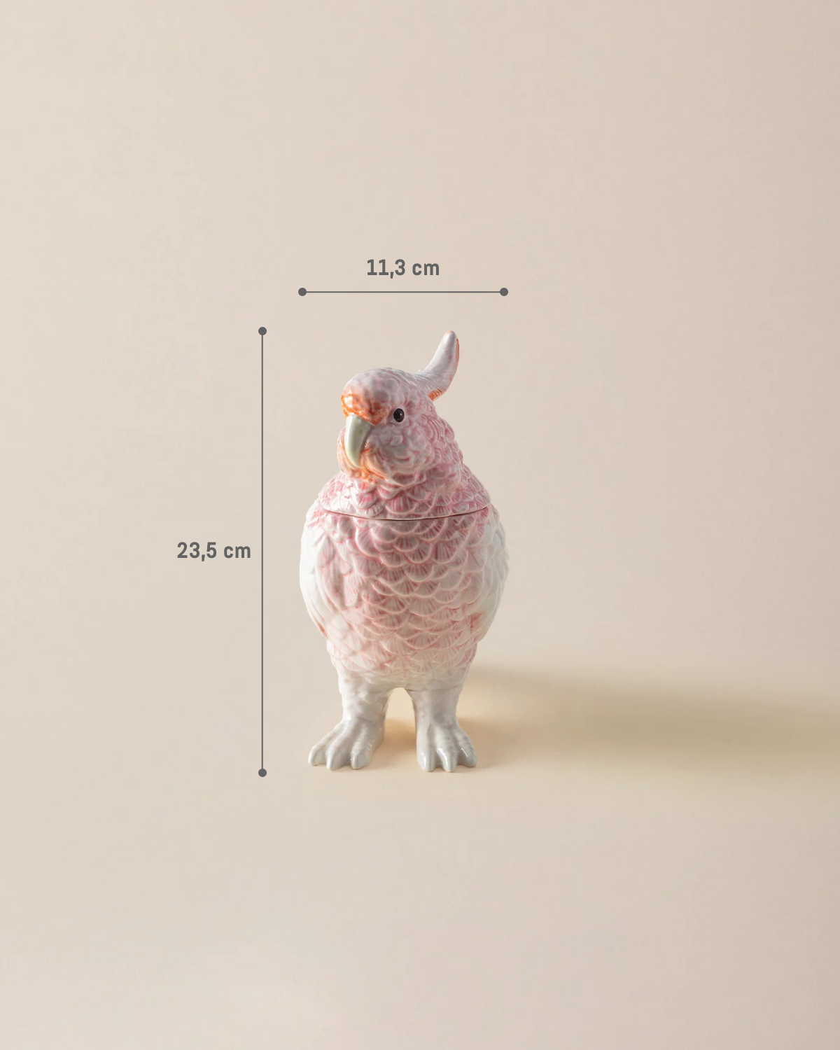Elegant Dusty Pink Decorative Figurine - Modern Home Accent