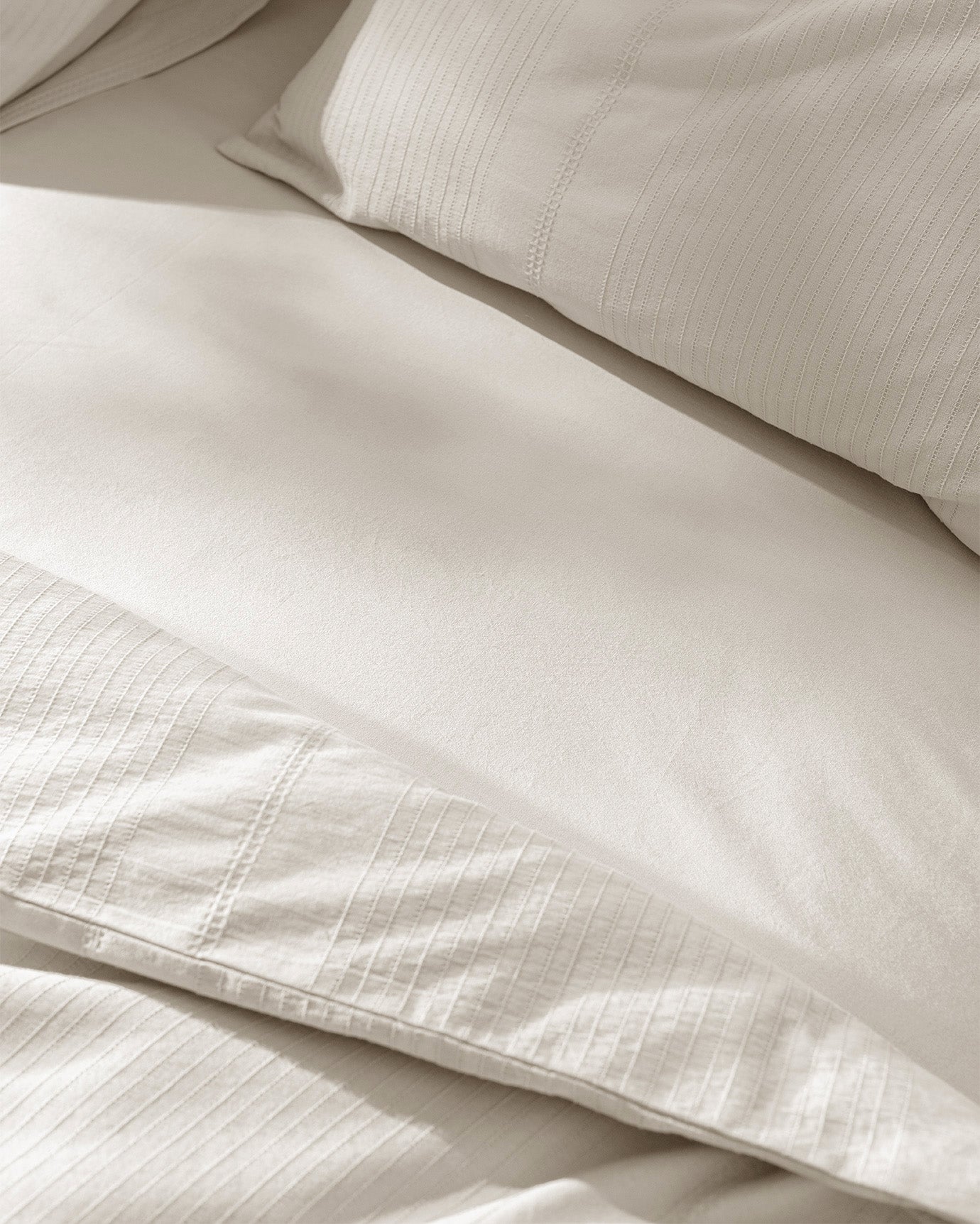 Rosalie 100% Cotton King Size Duvet Set - Textured Dobby Weave