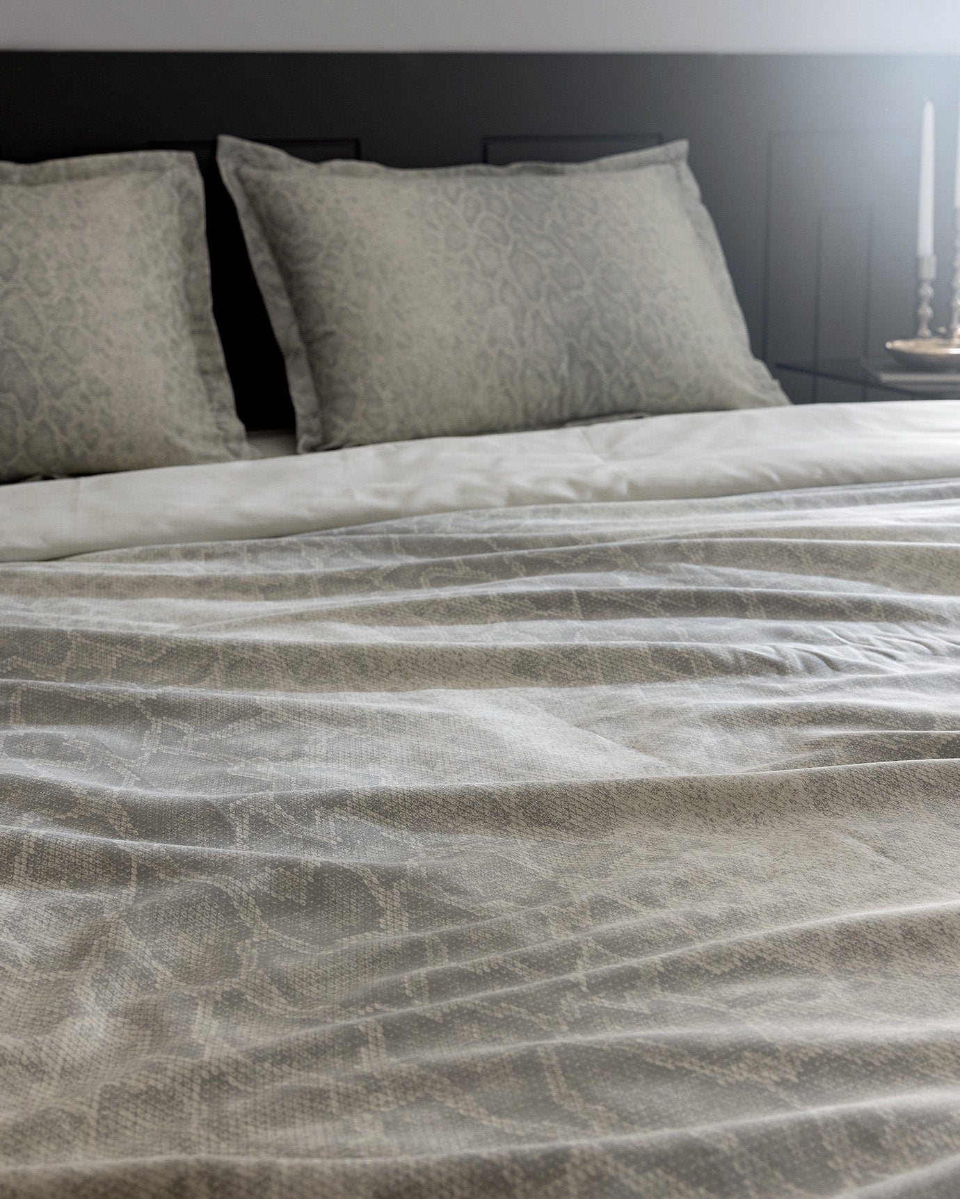 Elaine Double Bed 100% Cotton Printed Sateen Duvet Cover Set