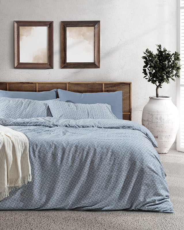 Cotton Blend Jacquard - Double Duvet Cover Set