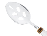 Ceramic Handle Stainless Steel Serving Spoon - Dreamy Blue Pattern