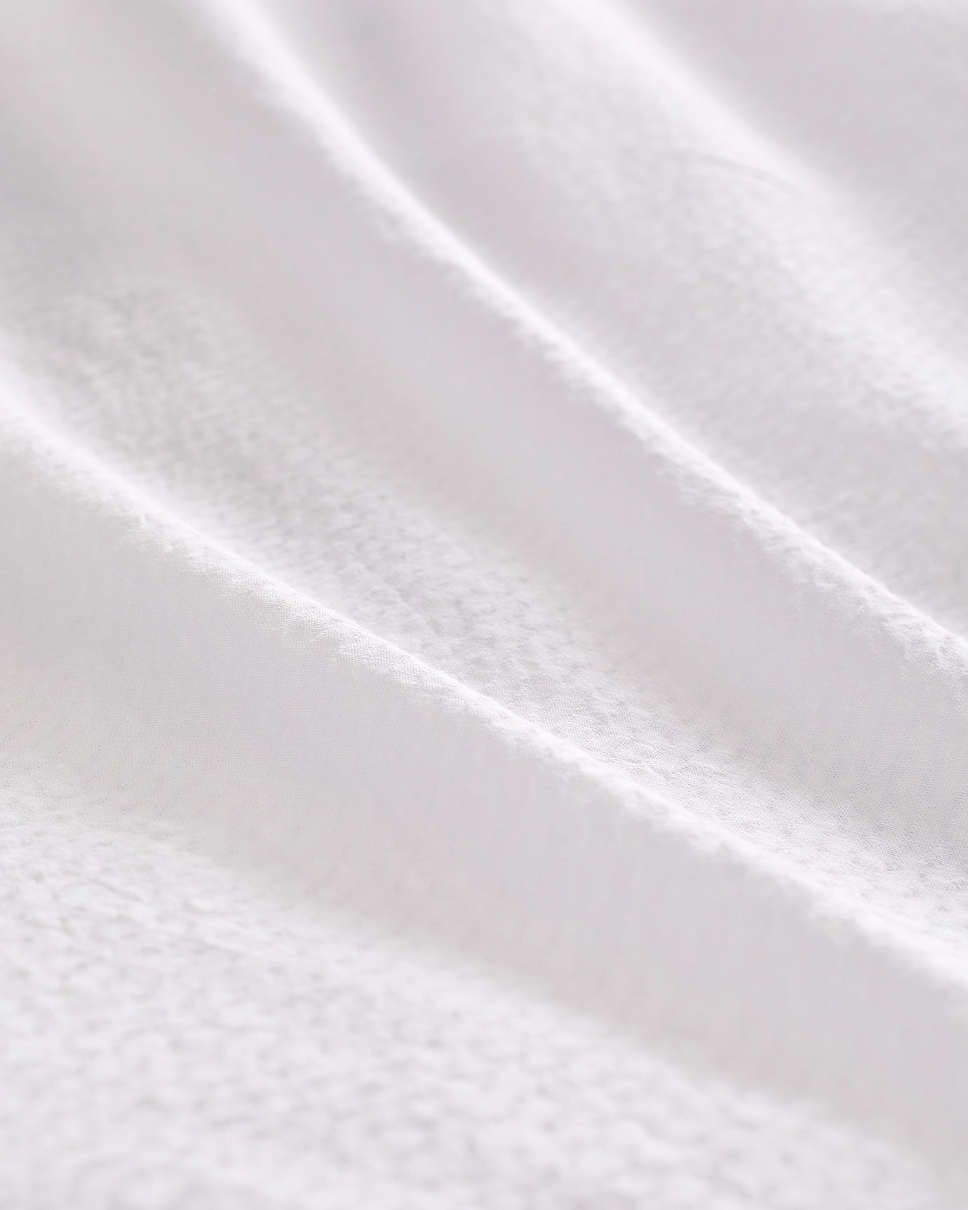 100% Cotton Single Duvet Cover Set - Embroidered Washed Gofre Texture