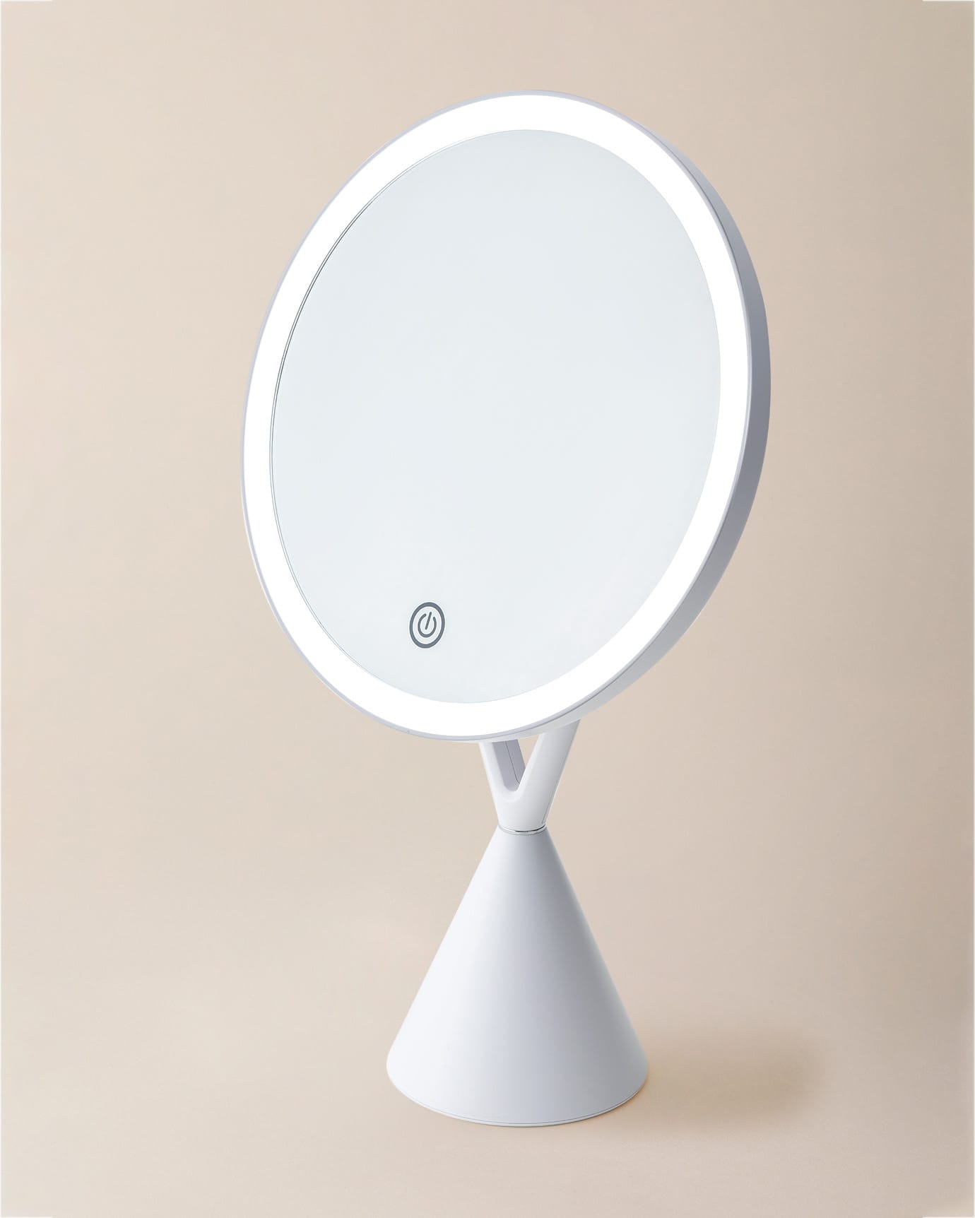 Sleek Glass LED Mirror - Adjustable Illumination for Modern Spaces