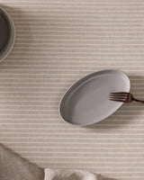 New Bone China Oval Plate - Modern Minimalist