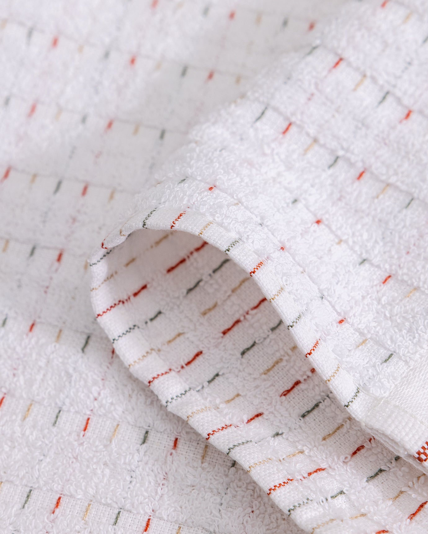 Cotton Blend 4-Piece Hand Towel Set - Grenat Pattern