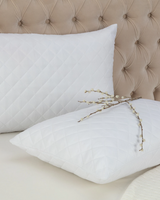 2-Pack Quilted Pillow Protectors - Soft & Breathable Pillow Covers